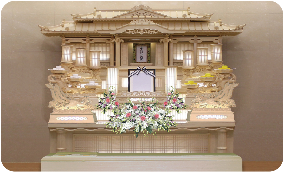 一般葬の祭壇
